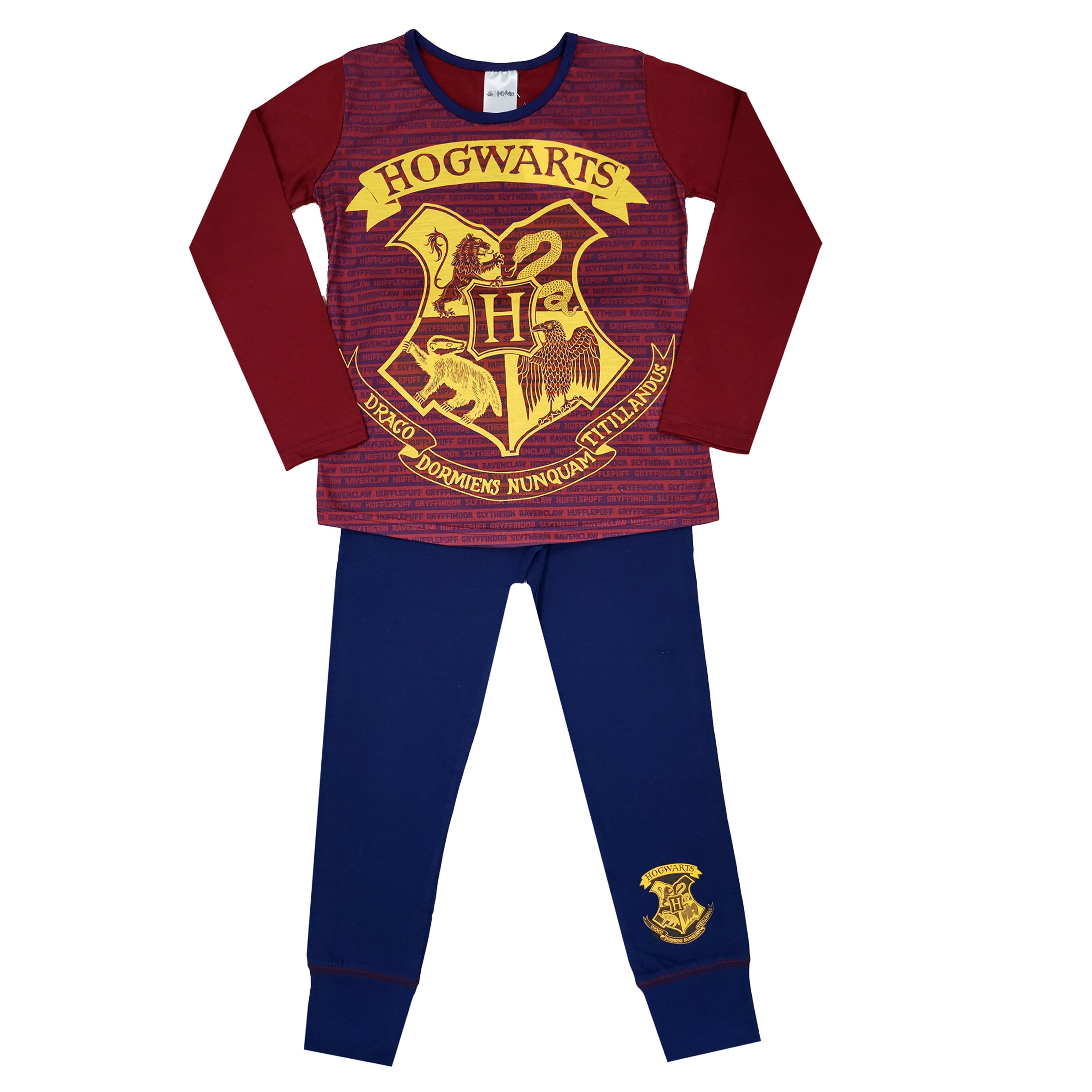 Girls Harry Potter Oversized Hoodie Pyjama Set Bundle Hogwarts