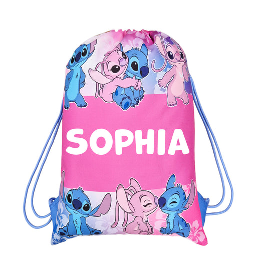 Lilo & Stitch Disney Drawstring Bag - Personalised