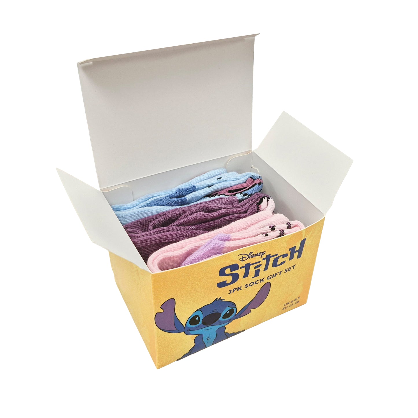 Disney Lilo & Stitch Girls Socks 3 Pack