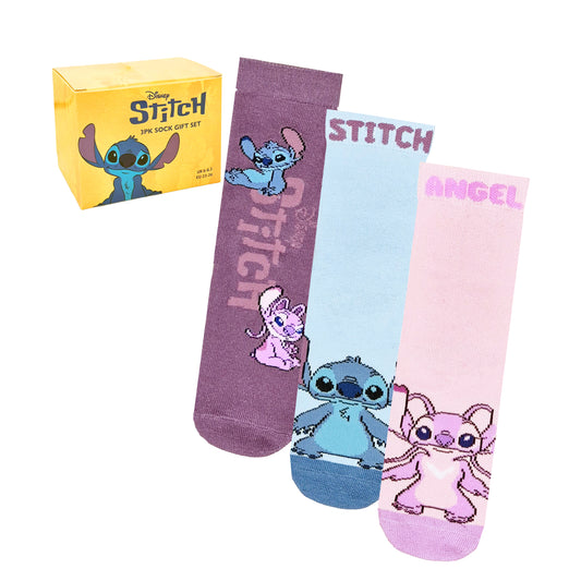 Disney Lilo & Stitch Girls Socks 3 Pack