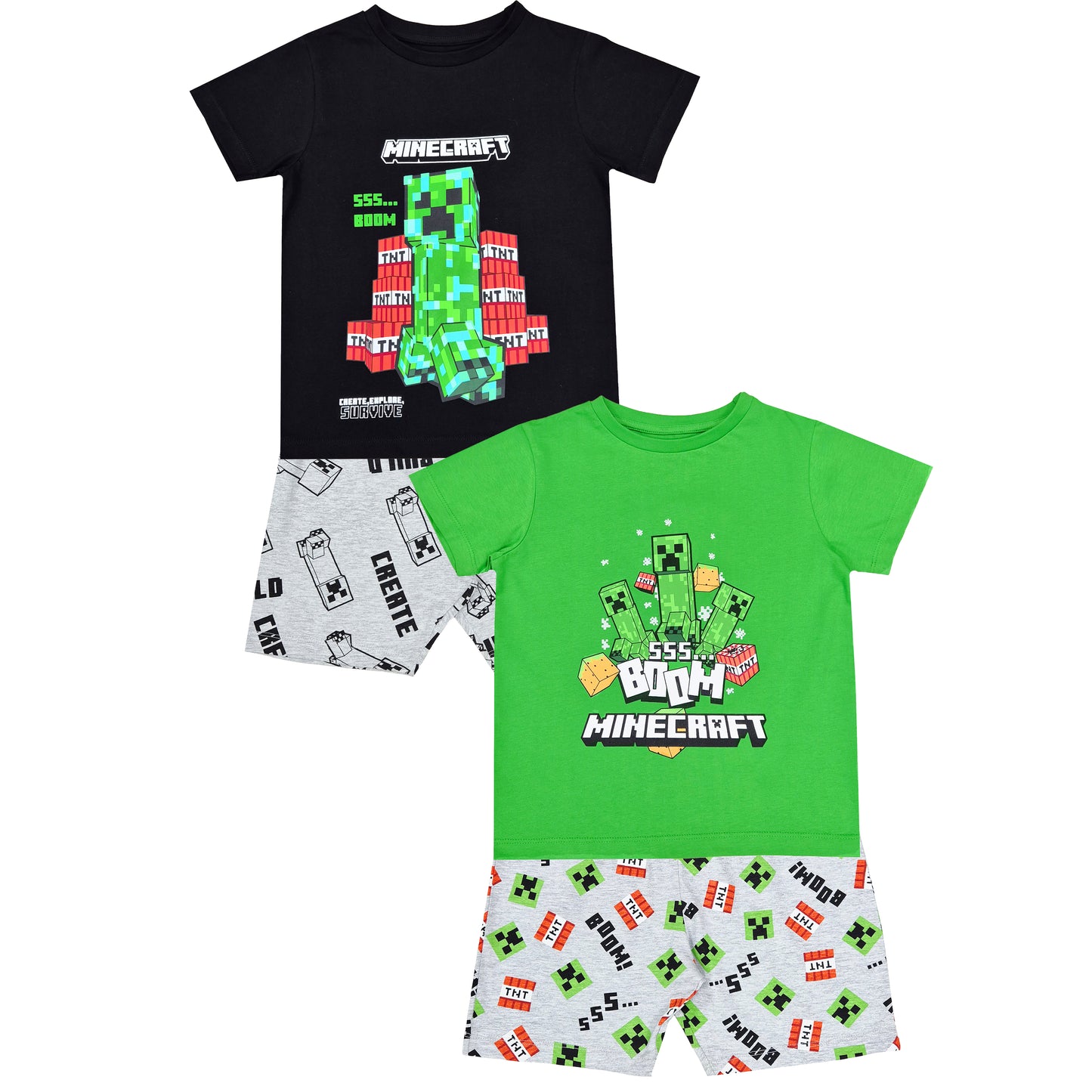 Minecraft Pyjamas - 2 Pack