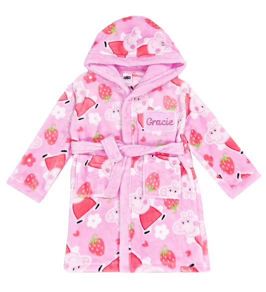 Peppa Pig Personalised Dressing Gown - Patch