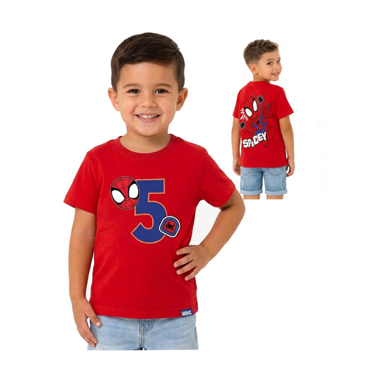 Spidey Personalised T Shirt - Number
