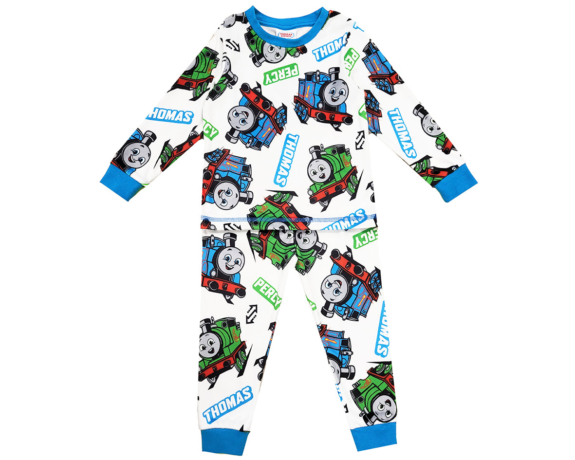 Boys Thomas & Friends Train Fleece Pyjamas – Pyjama Planet