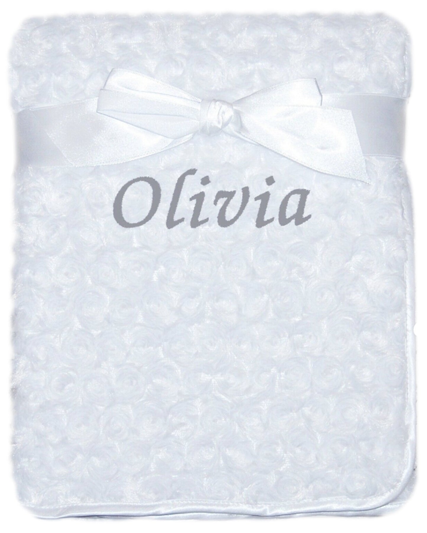 Personalised Baby Rosebud Blanket