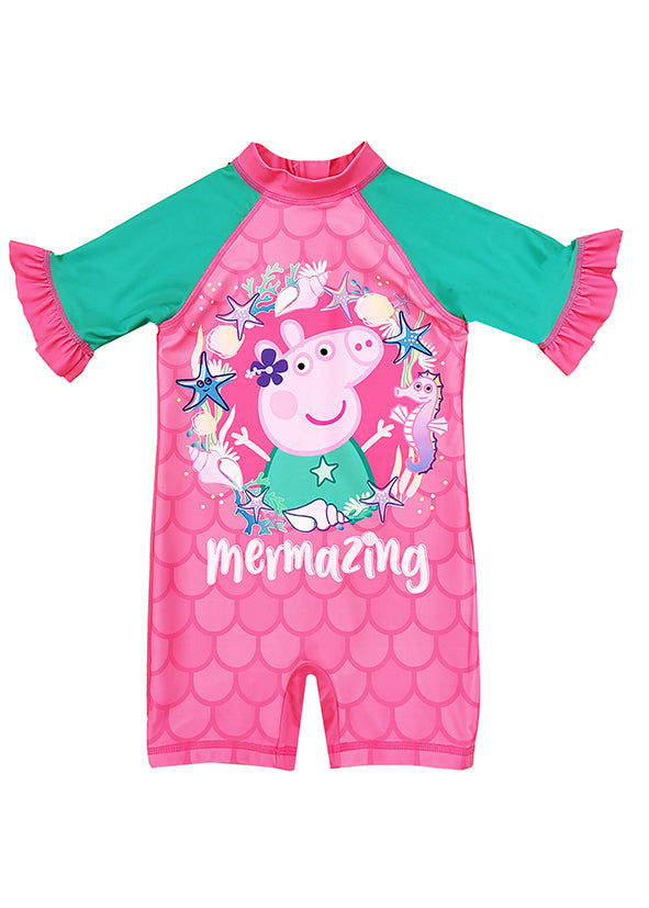 Girls Peppa Pig Swimsuit All In One