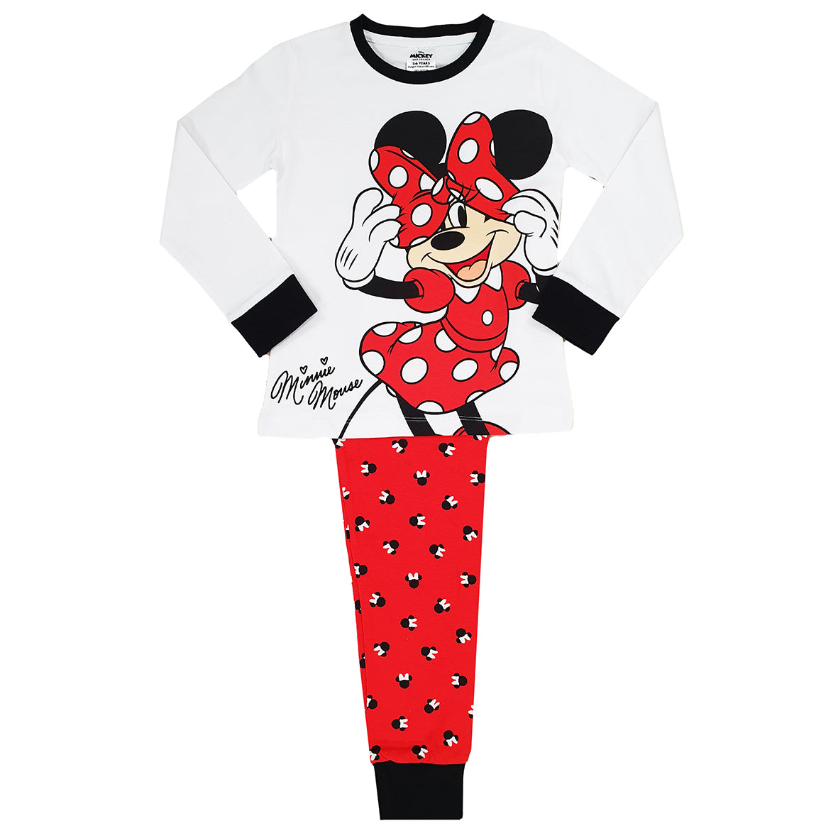 Girls Disney Minnie Mouse Pyjamas - White