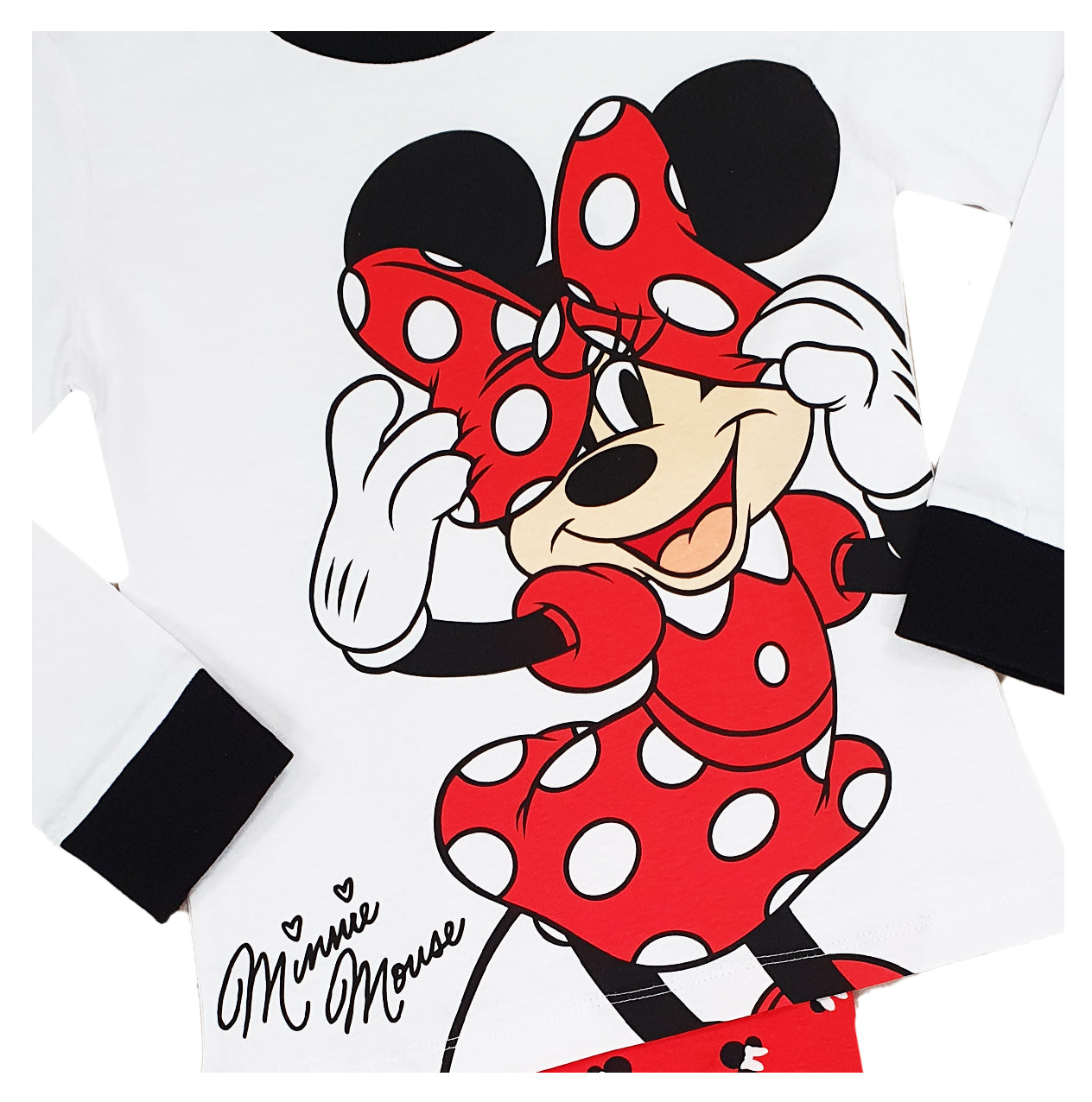 Girls Disney Minnie Mouse Pyjamas and Dressing Gown Set Bundle