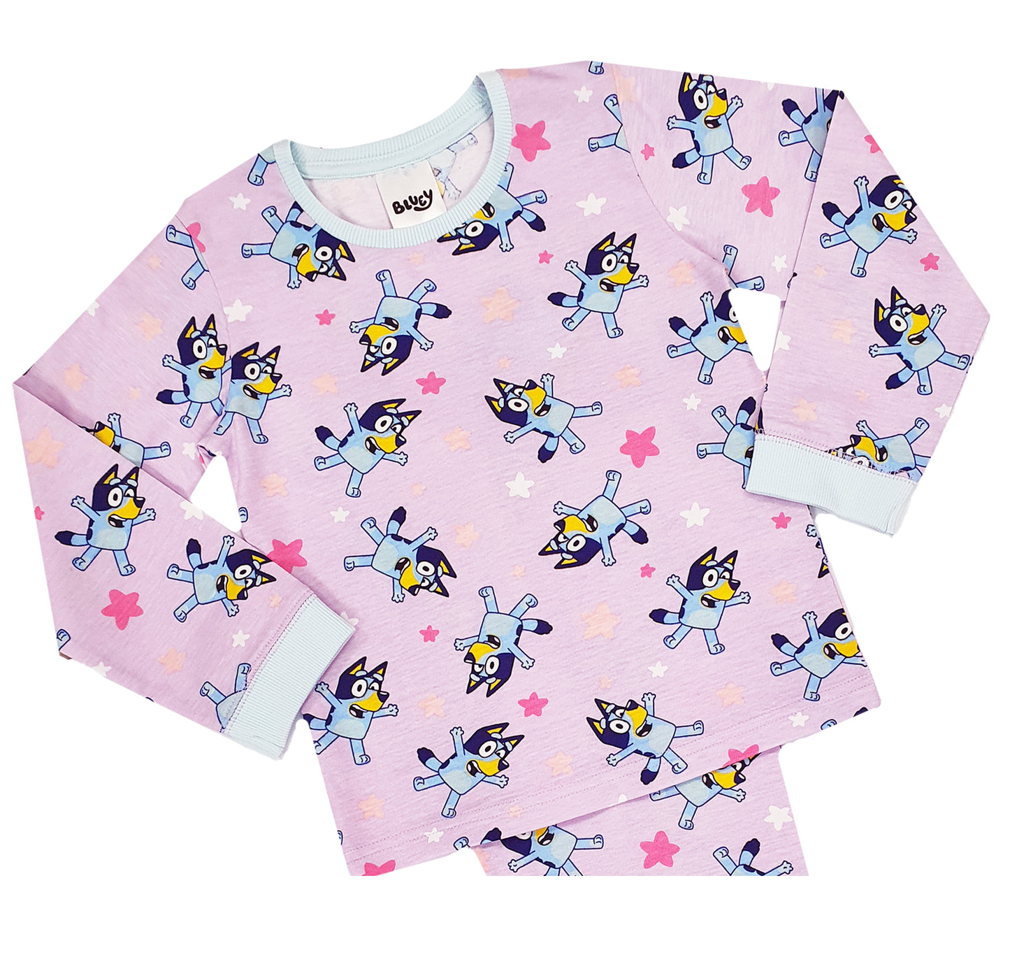 Girls Bluey Pyjamas - Lilac