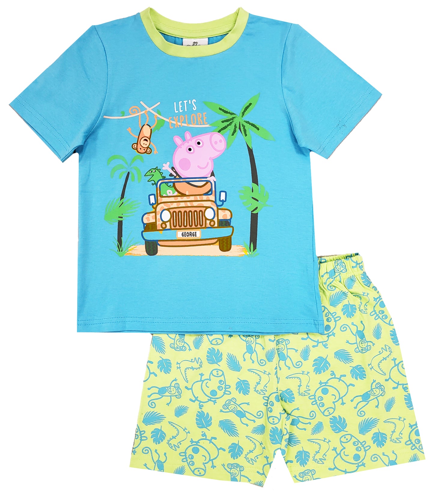 Boys George Pig Short Pyjamas