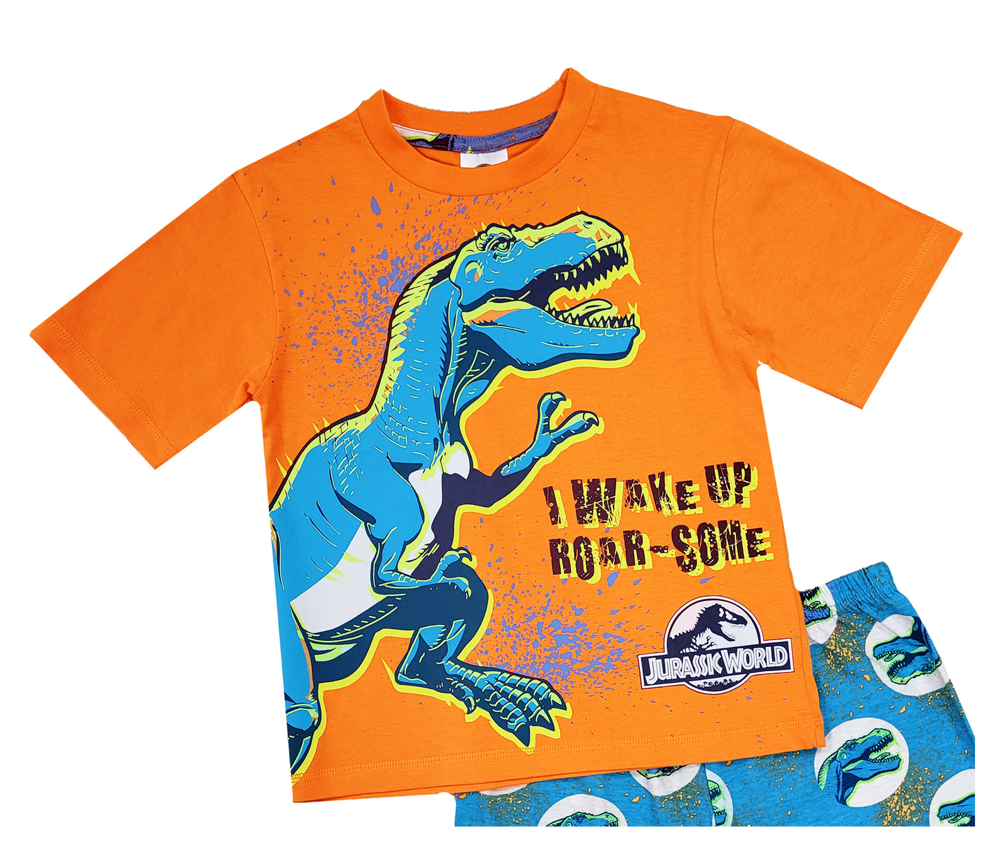 Boys Jurassic World Dinosaur Short Pyjamas