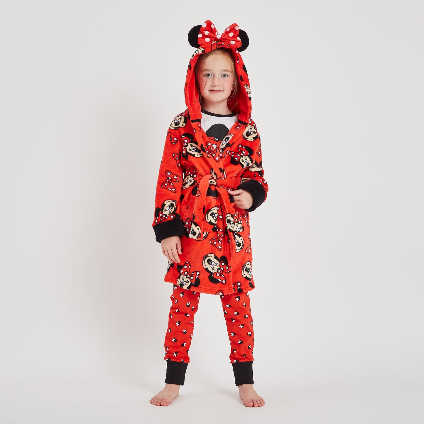 Girls Disney Minnie Mouse Dressing Gown Robe