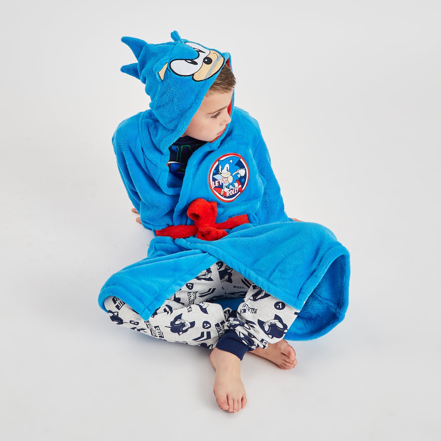 Sonic Dressing Gown & Pyjama Bundle - Sonic Blue
