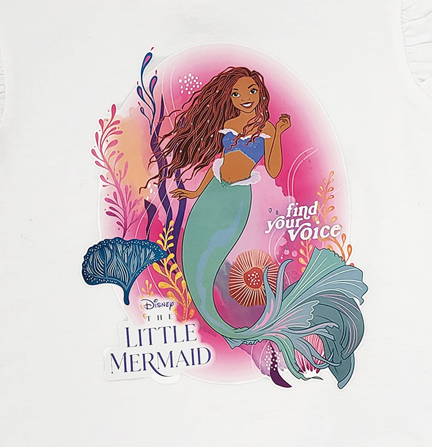 Girls Disney Little Mermaid Short Pyjamas