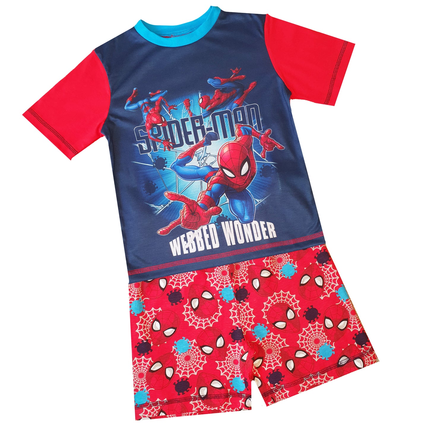 Boys Spiderman Marvel Short Pyjamas