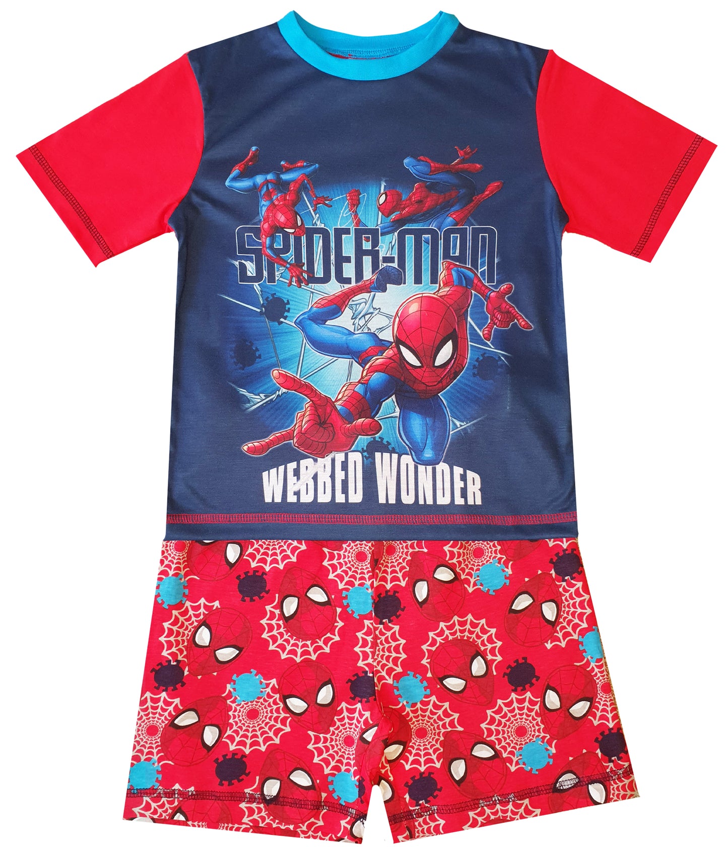 Boys Spiderman Marvel Short Pyjamas