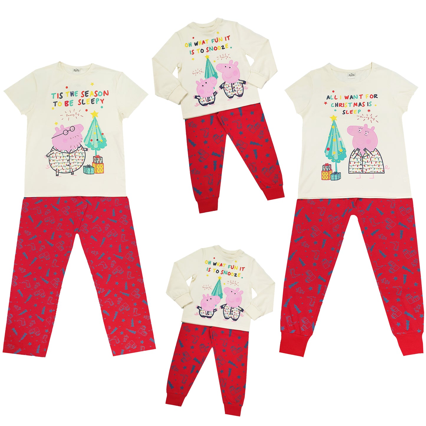 Family Matching Peppa Pig Christmas Pyjamas