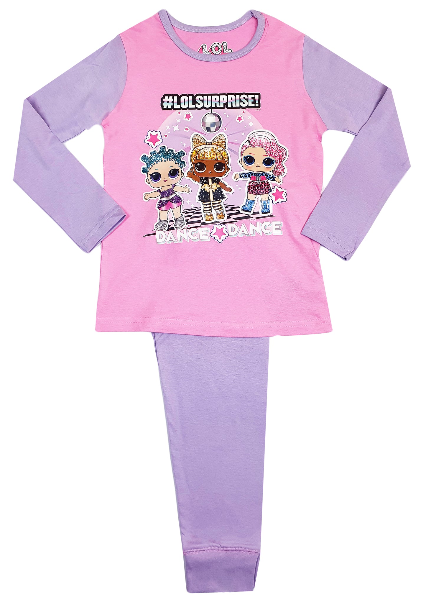 Girls LOL Pyjamas - Pink Purple