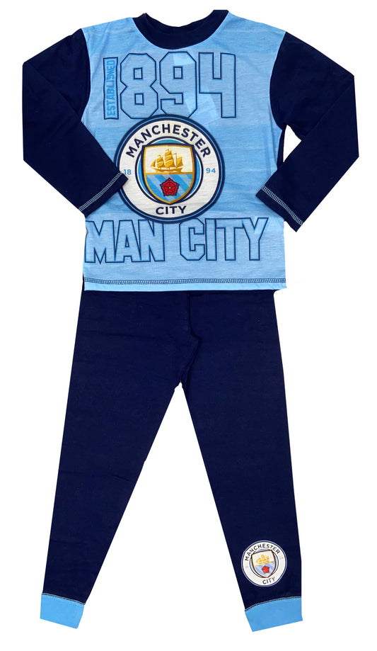 Boys Manchester City Football Pyjamas