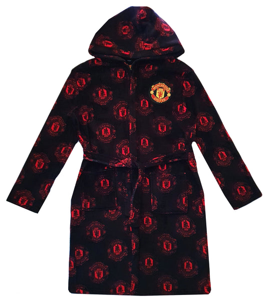 Boys Manchester United Football Dressing Gown