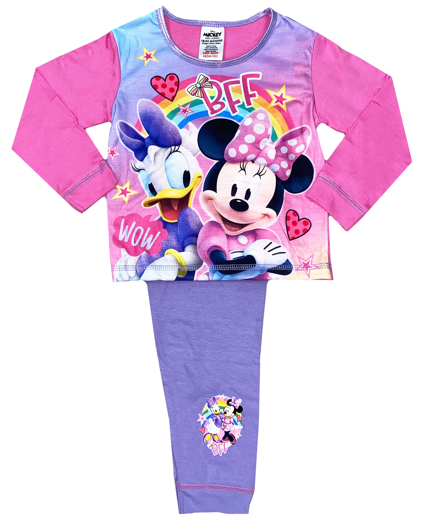 Girls Disney Minnie Mouse Pyjamas - BFF