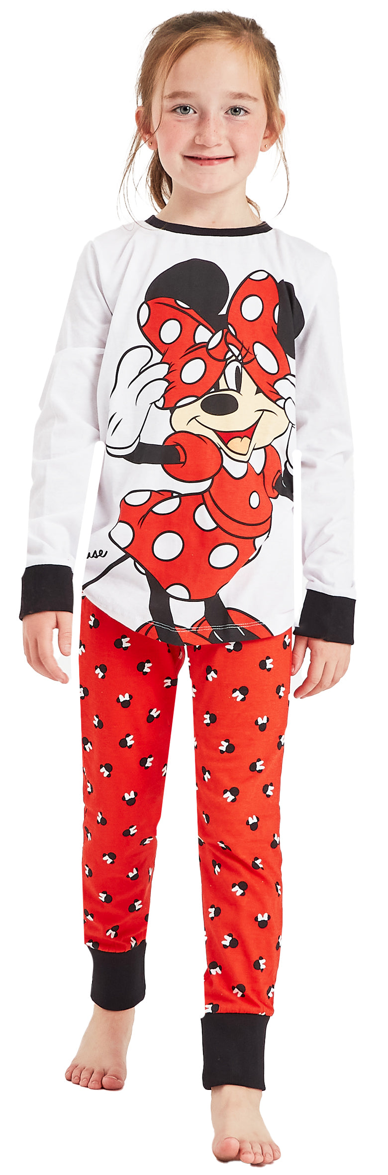 Girls Disney Minnie Mouse Pyjamas and Dressing Gown Set Bundle