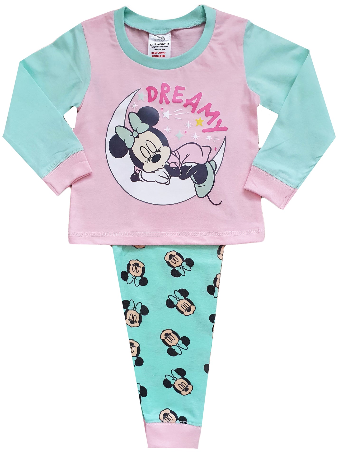 Baby Girl Disney Minnie Mouse Pyjamas - Dreamy