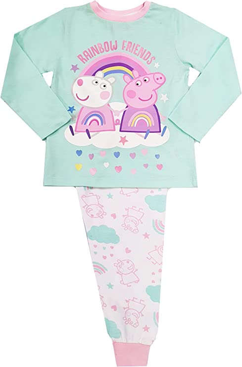 Girls Peppa Pig Pyjamas - Mint