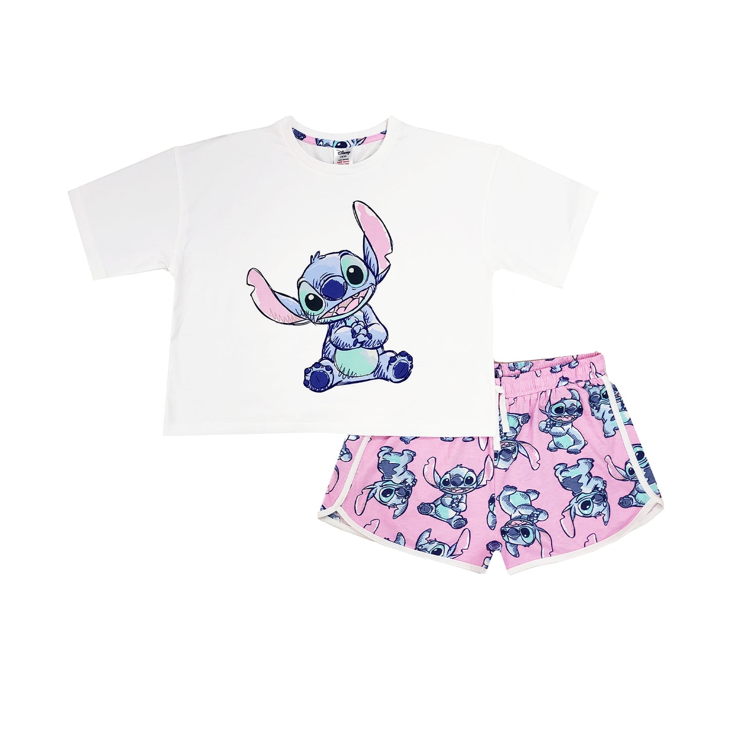Ladies Disney Lilo & Stitch Short Pyjamas